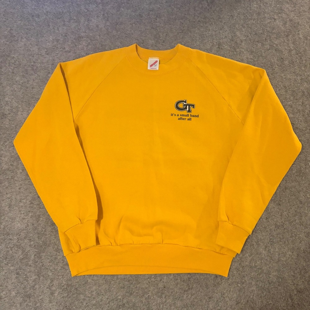 Vintage 90s Georgia Tech University 1991 Citrus Bowl Band Crewneck Sweatshirt Lg